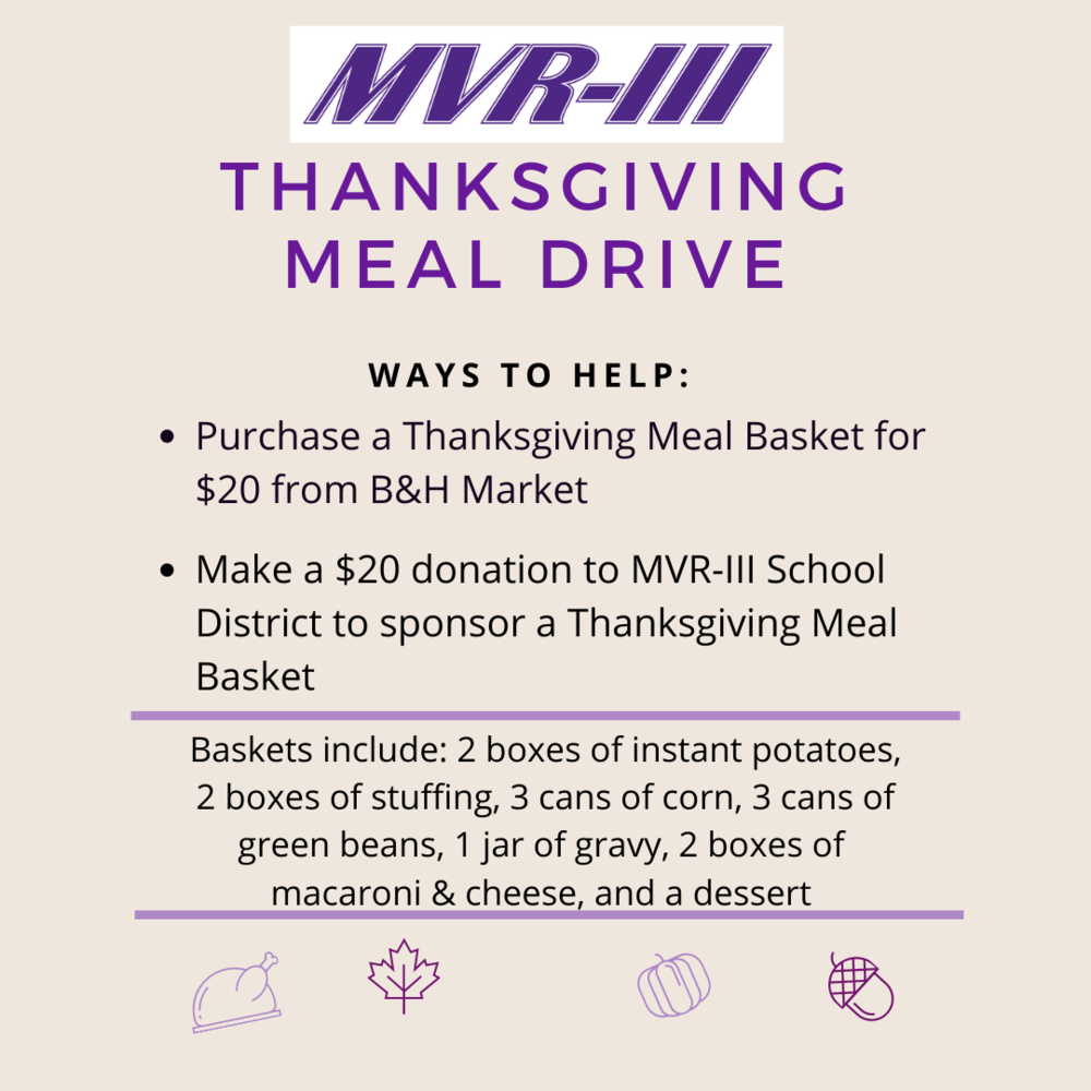 Community Wide Thanksgiving Meal Drive