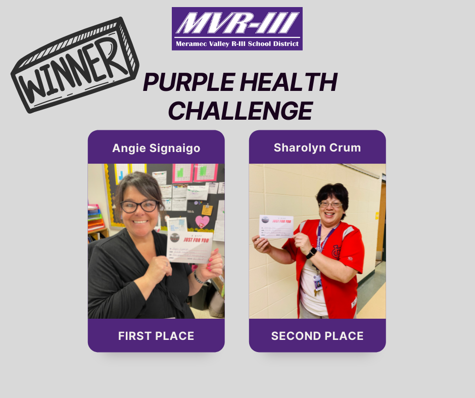 Purple challenge winners