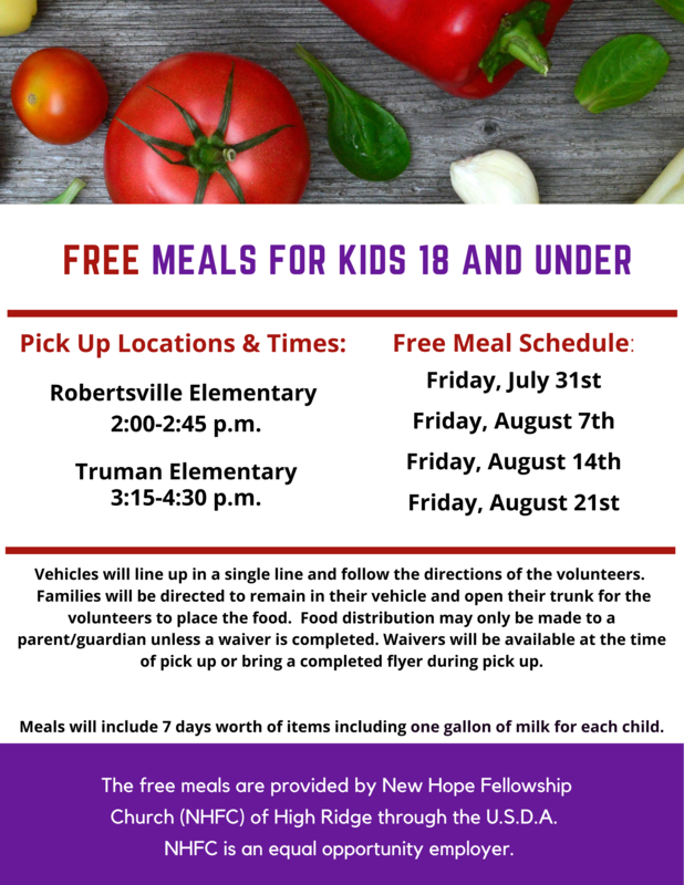 FREE COMMUNITY MEALS